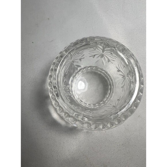 PartyLite Crystal Aurora Starburst Tealight Votive Candle Holder Heavy Glass - Picture 7 of 11